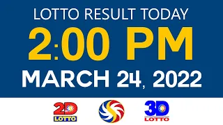 Lotto Results Today March 24 2022 2pm Ez2 Swertres 2D 3D 6D 6/42 6/49 PCSO