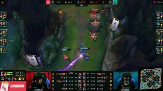 (PRO - LCS) Lee sin has been picked by 100T FBI as an ADC after 10 years and gets solo kill!