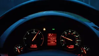 A4 B6 1.9 TDI Quattro 0-140-0kmh acceleration and brake || 6s -100 ||