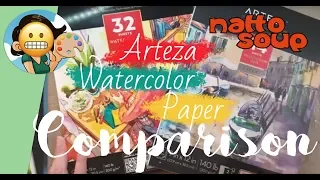 Arteza Premium Vs Arteza Expert Watercolor Paper