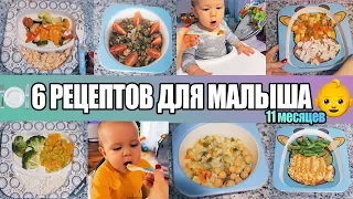 6 РЕЦЕПТОВ ДЛЯ МАЛЫША! 11 месяцев ДЕТСКОЕ МЕНЮ