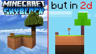 Minecraft's Skyblock, but in 2D | FlatCraft