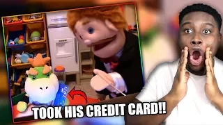 JUNIOR GETS UNLIMITED V BUCKS! | SML Movie: Mr. Goodman's Credit Card Reaction!