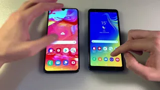 Samsung Galaxy A70 vs Galaxy A7 2018