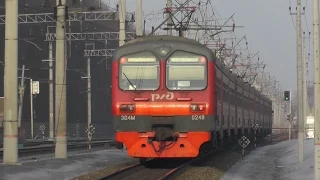 Электропоезд ЭД4М-0248 платформа Перловская