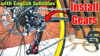 How to Install Gear In Normal Cycle | Install Gears In Any Cycle | 7 Speed Gear Installation