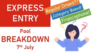 EXPRESS ENTRY Pool Breakdown 7th July..How Does The Pool Look Like After Four Consecutive Draws?