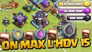 ON MAX L'HDV 15 SUR CLASH OF CLANS ! Épisode 9