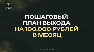 Урок №3. Пошаговый план выхода на 100.000 рублей в месяц