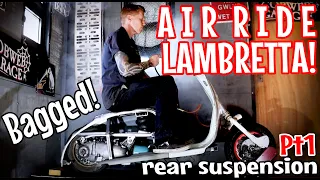 Air Suspension Lambretta Pt1 - Bagged air ride rear end. Worlds 1st?