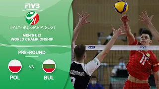 POL vs. BUL - Pre-Round | Full Game | Men's U21 Volleyball World Champs 2021