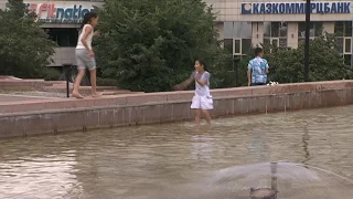 Аномальная жара установилась в  Алматы (08.06.16)