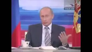 Бабка матом орёт на Путина