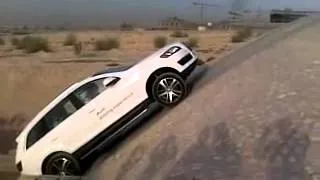 Audi Q7 off road on 50 degree hill