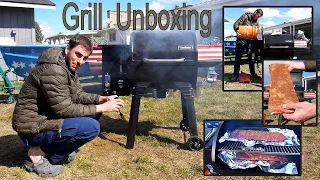 Not your ordinary unboxing! Hot Gril! Camp Chef SmokePro SG 24 Wifi Pellet Grill. plus food