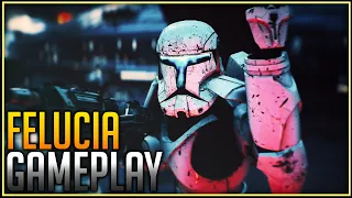 Star Wars Battlefront 2 Felucia Instant Action Gameplay | Battlefront 2 Felucia + Clone Commando
