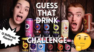 GUESS THAT DRINK CHALLENGE! - Blindfold Taste Test (BANG ENERGY DRINKS)