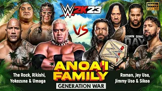 The Anoa'i Family Generation War | The Rock, Rikishi, Yokozuna & Umaga vs Roman Reigns, Usos & Sikoa