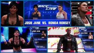 WWE 2K20 Josie Jane VS Ronda Rousey