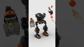 LEGO MECH: Agents Robo Attack Building Animation #shorts #lego #legomech