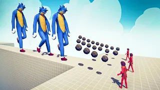 3x SONIC GIANT vs 3x EVERY GOD - Totally Accurate Battle Simulator TABS