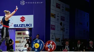 Marianne Saarhelo (75) - 113kg & 118kg Clean and Jerks @ 2017 European Championships