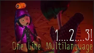 Coraline and the secret door: "1...2....3!" || One-Line Multilanguage