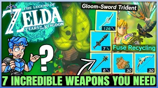 How to Unlock the Hidden INFINITE FUSE SWORD - 7 Legendary Weapons You NEED - Tears of the Kingdom!