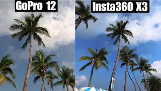 Insta360 X3 vs GoPro 12 | 4k Single Lens Mode comparison