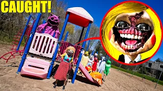 I CAUGHT MISS DELIGHT PLAYING HIDE AND SEEK AT THE PARK! (POPPY PLAYTIME CHAPTER 3)