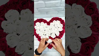 Сердце из мыльных роз ❤🌹 подарок маме🥰