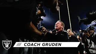 Coach Gruden Celebrates with Raider Nation After Dramatic 'TNF' Win | Raiders