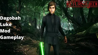 Star Wars Battlefront II - Dagobah Luke Mod Gameplay (Return of the Jedi)