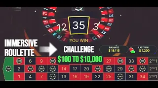 $10,000 Challenge at Immersive Roulette with my Roulette System!