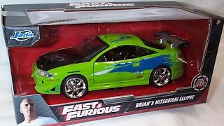 BRIAN'S MITSUBISHI ECLIPSE JADA TOYS 1/24 SCALE