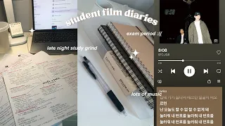 student film diaries 🎥 | exam period, studying, music, more studying