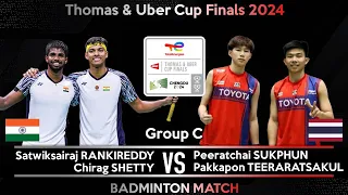 RANKIREDDY /SHETTY vs  SUKPHUN /TEERARATSAKUL | Badminton Thomas & Uber Cup Finals 2024