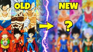 ReDrawing 6 Saiyans as Kids and in their Strongest Forms | Art Evolution