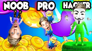 NOOB vs PRO vs HACKER in COIN FEVER 🤑 Prezley