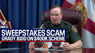 Grady Judd speaks on Publisher's Clearinghouse scam in Lakeland