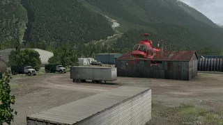 Bell 407 Landing on a Trailer - Take 2