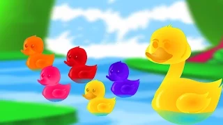 пять маленьких уток рифму | Дети рифмуется коллекции | Five Little Ducks | Nursery Rhymes Collectio