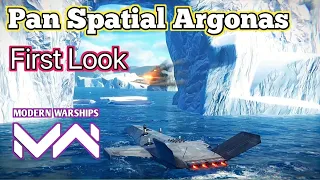 Pan Spatial Argonas First Look Reality|Modernwarships|Seas of prey#mw #mwcreator #modernwarships