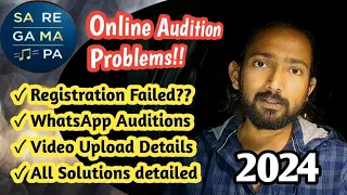 Saregamapa Auditions Registration Problems | Kaise kare Video Upload ? Solutions