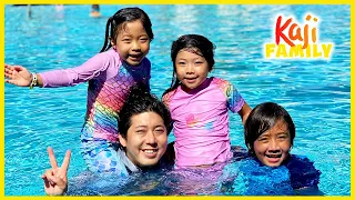 Water Slides and Fun Pool Activity ! Ryan and Family Visit Maui