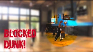 6 a.m. Pickup basketball (Insane block!!)