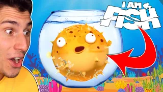 I Spent 24 Hours As A PUFFER FISH! | I Am Fish