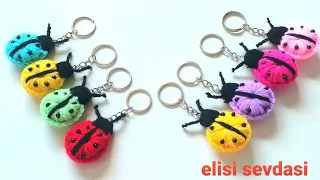 👉PUFF PUFF 🐞SUBTİTLED🐞RENK  RENK ANAHTARLIK YAPALIM/Puff Puff crochet keychain