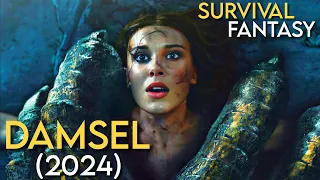 DAMSEL (2024) Survival Movie Explained in Hindi | Netflix New Fantasy Movie Explained in Hindi