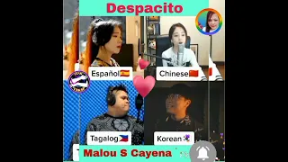 (Despacito) Espanol, Chinese, Tagalog, Korean @malourdessilawan